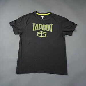 Tapout Black Logo Tee Medium